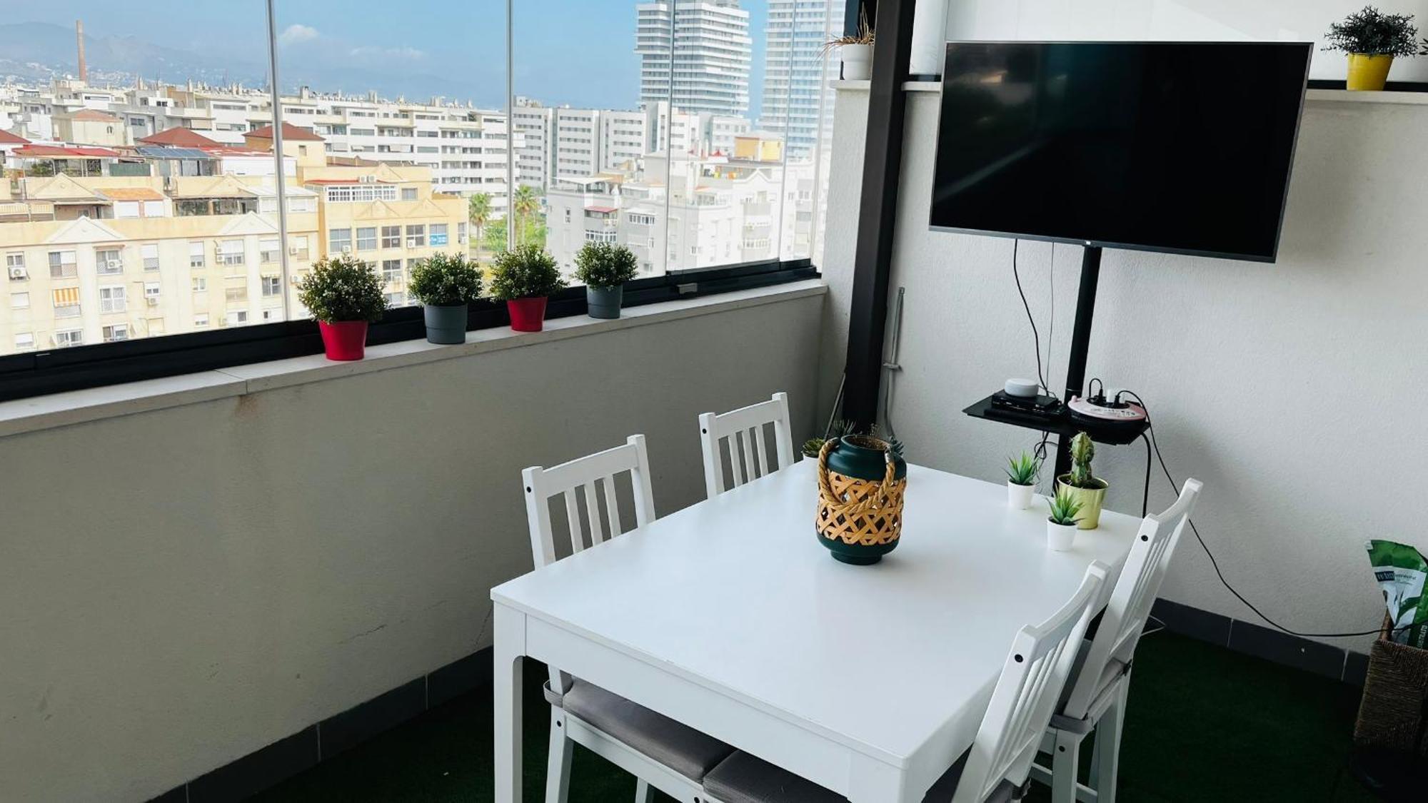 Atico Con Piscina Y Vistas Al Mar Habitat Litoral Apartment Malaga Exterior photo